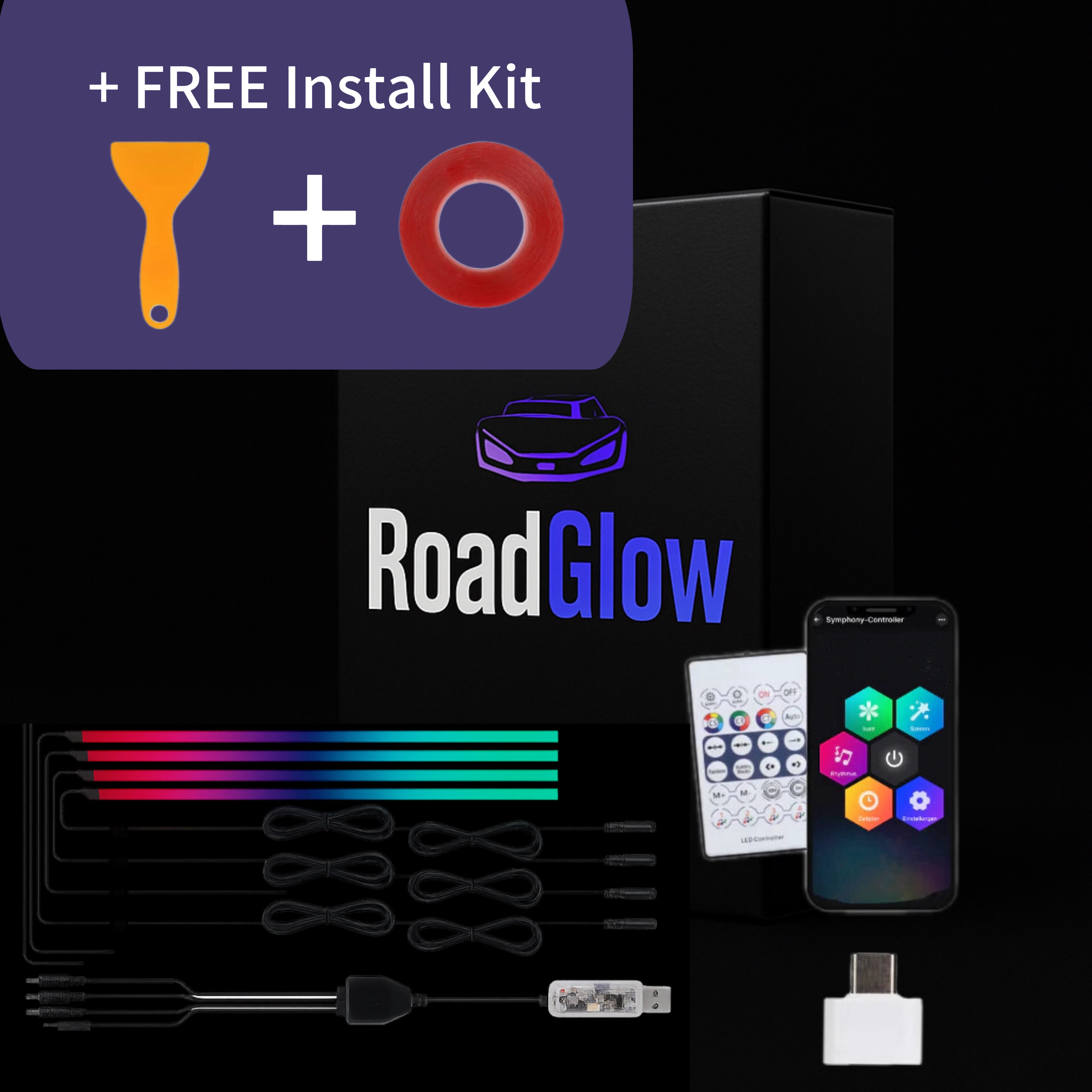 Prismoto/USBC (110cm/43 inches each strip)