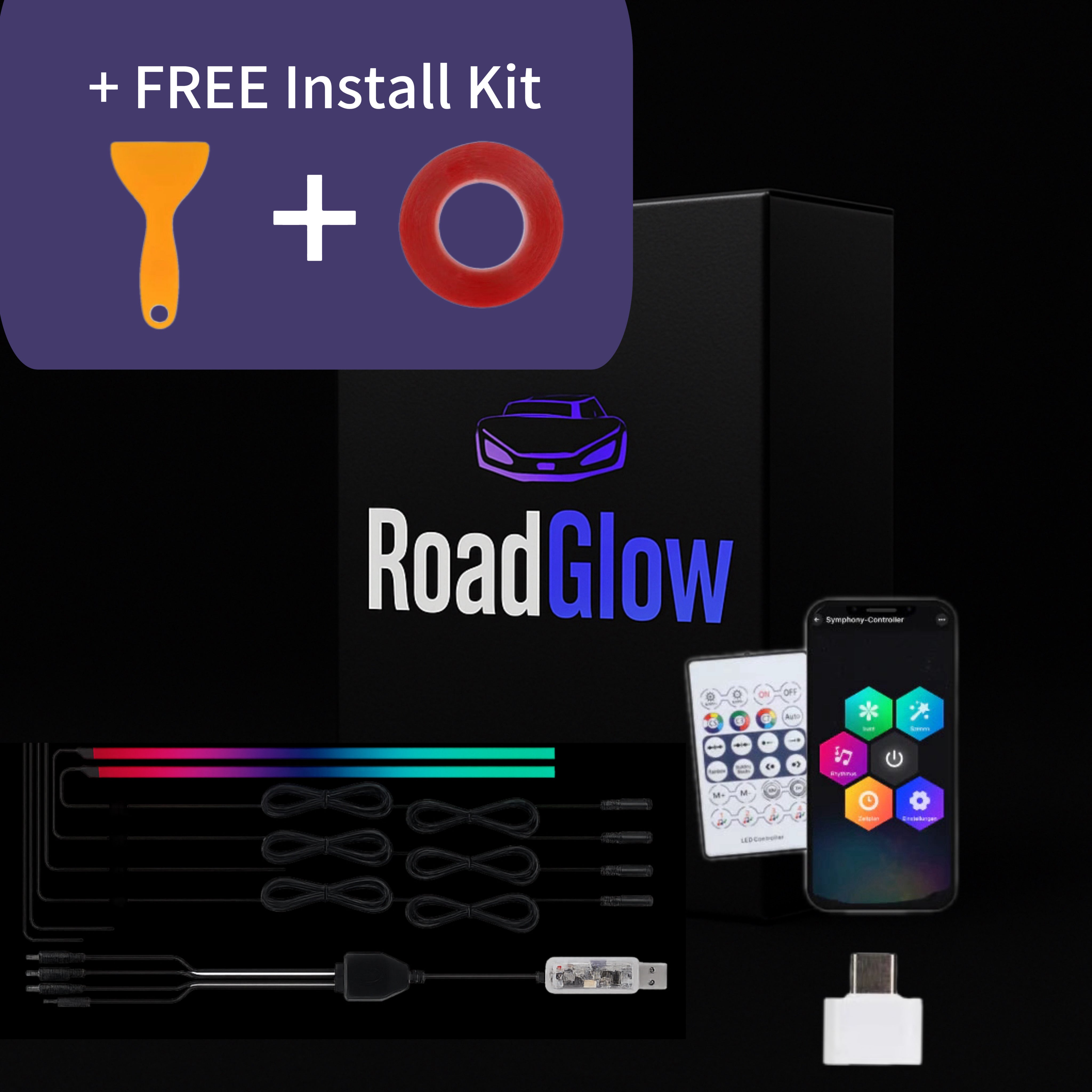 Prismoto/USBC (110cm/43 inches each strip)