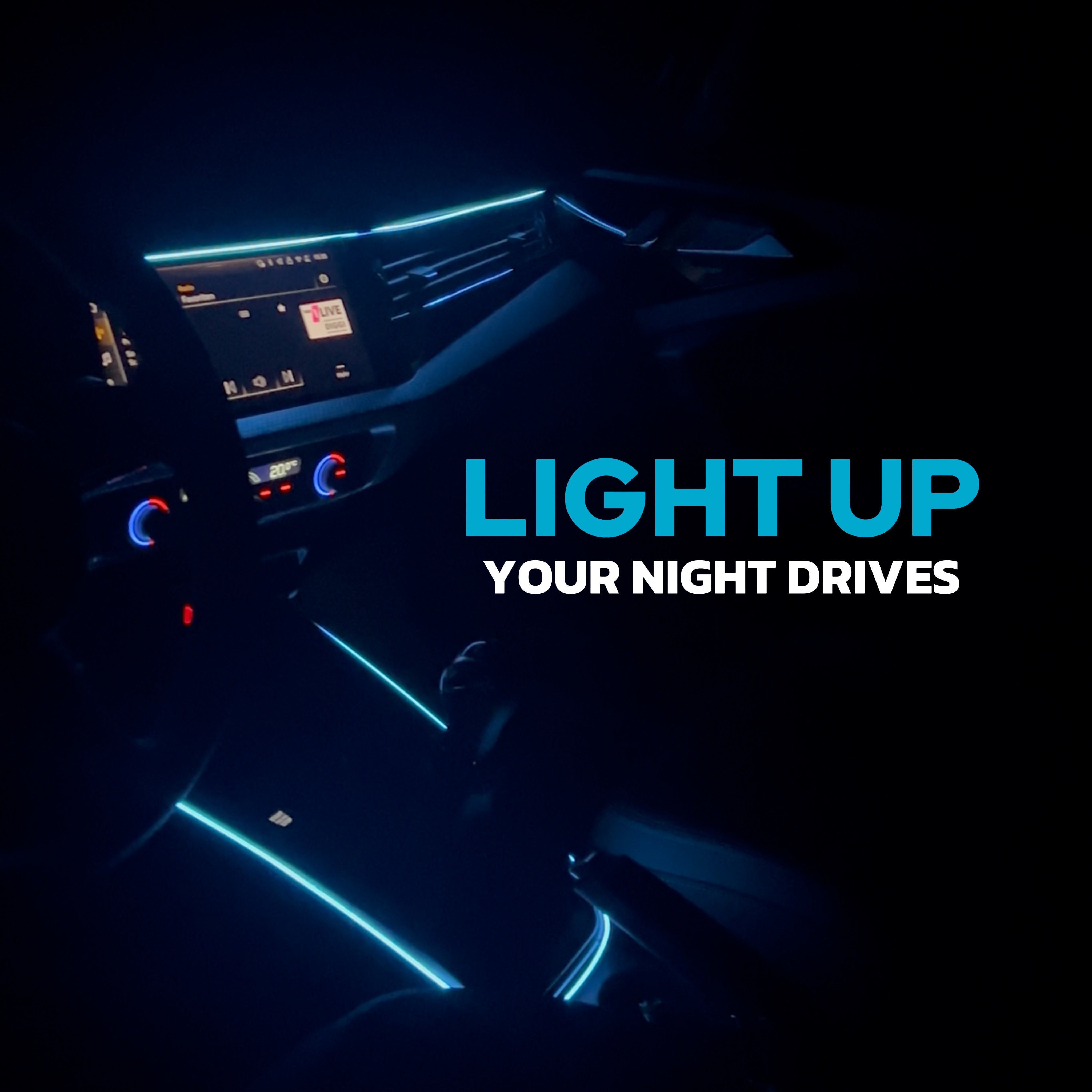 Abient Lighting USB and USBC (110cm/43 inches each strip)